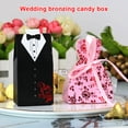 thumbnail image 2 of 100 Pieces Paper Candy Box European Party Supplies Lovely Style Fashionable Replacement Wedding Chocolate Sugar Gift Case Container Party Supplies Bride, 2 of 8
