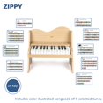 thumbnail image 4 of ZIPPY Clavier de Piano pour Enfants, Piano Numérique 25 Touches pour Enfants, Panneau de Commande Tactile Sensible, Volume Réglable, Mini Jouet d'Instrument Éducatif Musical, W, 4 of 5