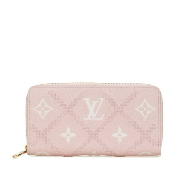Pre-Owned Louis Vuitton Monogram Empreinte Zippy Wallet Long M81138 Broderie Leather... (Good)