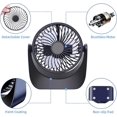 thumbnail image 3 of USB Desk Fan, Mini Desk Fan 3-Speed Adjustable for Cooling Home Office Camping Travel (Battery Built-in), 3 of 4