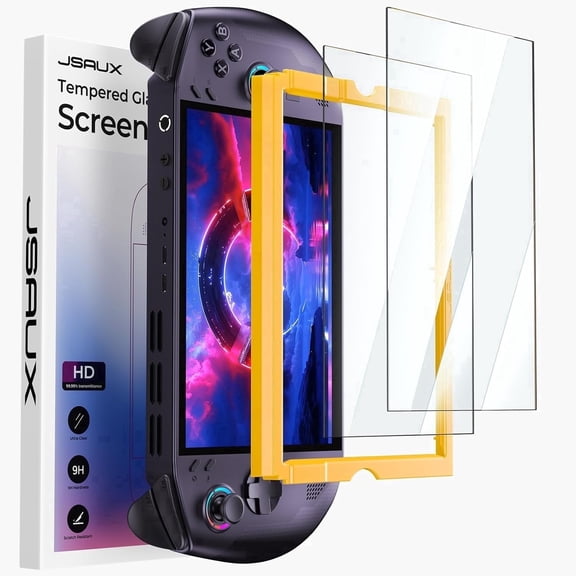 JSAUX 2-Pack Anti Glare Screen Protector for Lenovo Legion Go S 8" | Guiding Frame & Tool Kits Included, Matte Finish, 9H Tempered Glass, Full Coverage, Scratch-Resistant, Anti-Fingerprint