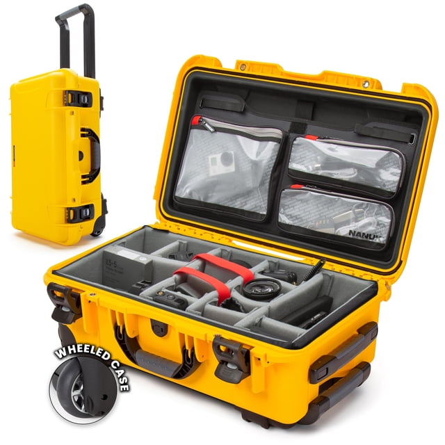 Funda rígida para cámara NANUK 935 Pro Photo Kit impermeable, color amarillo