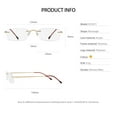 thumbnail image 6 of OCCI CHIARI Blue Light Blocking Reading Glasses Mens Super Lightweight Reader Full Titanium Rimless Glasses 1.0 1.25 1.5 1.75 2.0 2.25 2.5 2.75 3.0 3.5 with Acrylic Lens, 6 of 6
