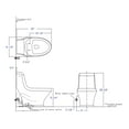 thumbnail image 2 of EAGO TB133 Single Flush One Piece Ceramic Toilet, 2 of 8