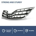 thumbnail image 6 of Front Bumper Upper Grille Chrome Shell And Black Insert Fit For Toyota Camry XLE 2010-2011, 6 of 10