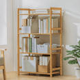 thumbnail image 3 of Magshion Bamboo 4 Tiers Bookshelf, Books Toys Display Organizer Rack, Natural, for Living Room, 3 of 9