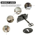 thumbnail image 5 of Antique Style Box Locks for Decor Black Zinc Alloy 2pcsVintage Furniture Hardware, 5 of 6