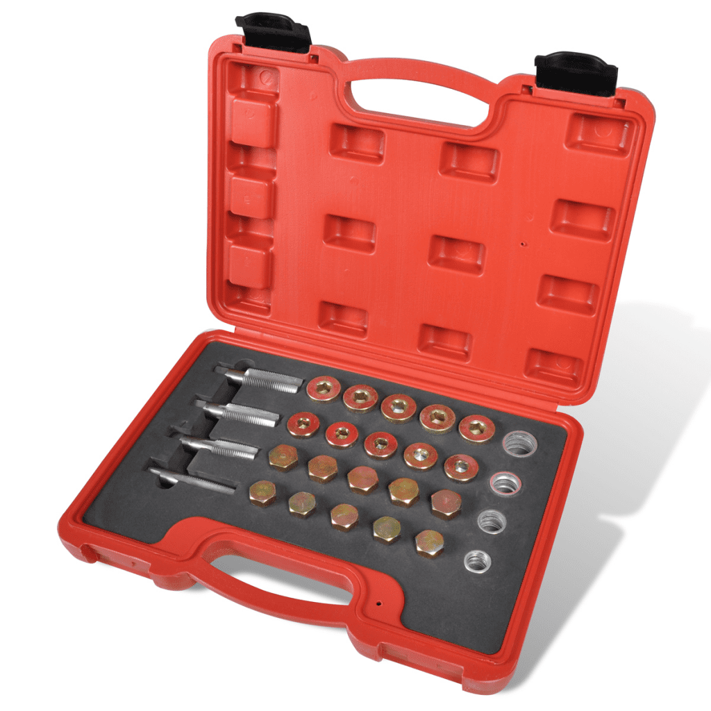 Oil Drain Plug Sump Damaged Thread Repair Kit 64 pcs M13 M15 M17 M20