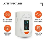 Sharper Image Finger Pulse Oximeter – Blood Oxygen & Heart Rate Monitor