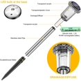 thumbnail image 2 of Solar Lights for Outdoor Car Cool White Waterproof IP65 Cordless, 2 of 5