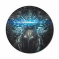 thumbnail image 1 of Fantasy World Mouse Pad for Computers, Princess in Royal Gothic Style Dress Futuristic Female Fairy Muse Image, Round Non-Slip Thick Rubber Modern Gaming Mousepad, 8" Round, Grey, by Ambesonne, 1 of 2