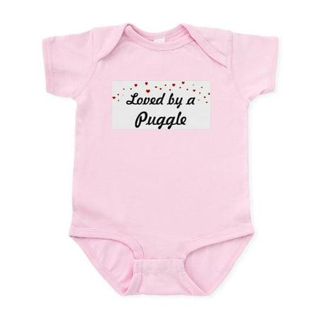 

CafePress - Loved By Puggle Infant Bodysuit - Baby Light Bodysuit Size Newborn - 24 Months