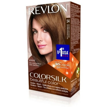 3 Pack - Revlon ColorSilk Hair Color 54 Light Golden Brown 1 Each