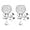 01-Silver, variant on GUSTELL Slim Wall Sconce Set of 2 White Fabric Shades Wall Sconce Hardwired Indoor Wall Light Column Stand Bedroom Wall Lamps Bathroom Vanity Light Fixture, Black
