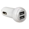 2.1A DUAL-PORT USB CAR CHARGER WHITE