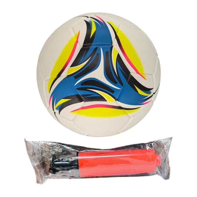 Bola de fútbol size 5 fútbol profesional de entrenamiento de fútbol de fútbol de cuero PU para práctica de juego Competencia interior al aire libre Azul