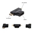 thumbnail image 4 of Mini Adaptador Del Varón De Triple Conector Del Adaptador Baoblaze  3en1 HDMI hembra a macho, 4 of 8