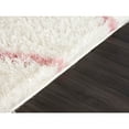 thumbnail image 4 of LBaiet 4' x 6' Pink and White Diamond Rectangular Shag Area Throw Rug, 4 of 4