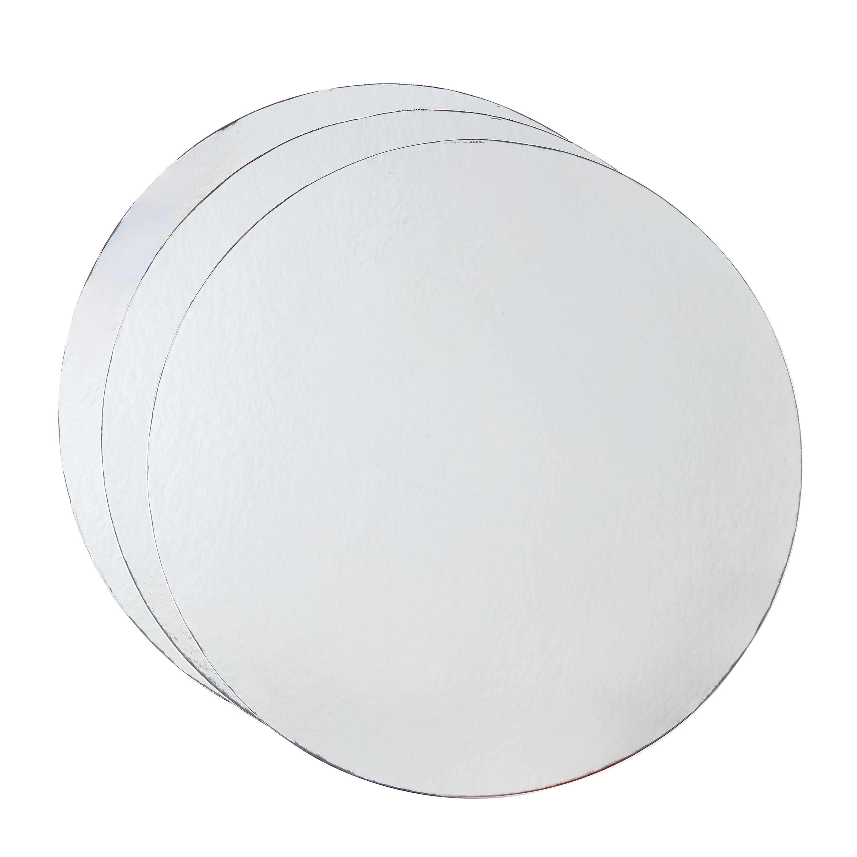 (2 pack) 14" Silver Round Paper Cake Boards, 3 Count, by Way To Celebrate