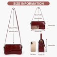 thumbnail image 6 of LinYooLi Small Shoulder Bag Y2K Purse for Women Crocodile Handbag Clutch Purse Classic Retro Crossbody Bag Satchel, 6 of 6