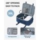 thumbnail image 4 of Mochila de viaje ECOHUB Spirit Airlines 30L con puerto USB azul, 4 of 9