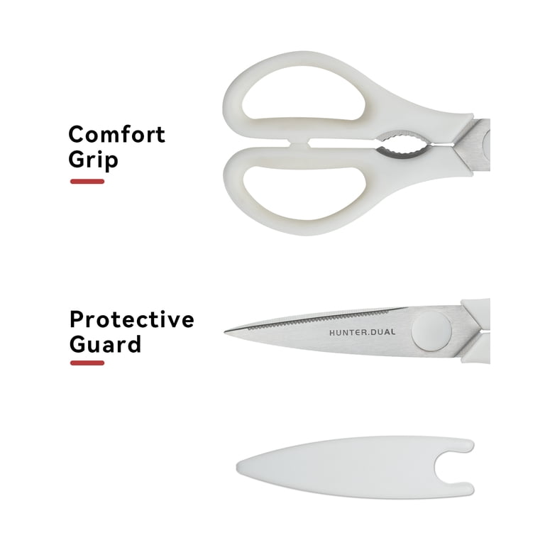 NULAS Heavy Duty Kitchen Scissors Come-Apart Design Cream photo 2