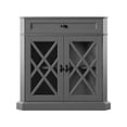 thumbnail image 4 of Twin Star Home Modern Farmhouse Corner Accent Cabinet, Antique Gray, 4 of 7