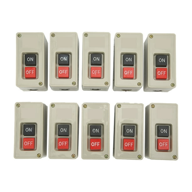 Interruptor De Botón Pulsador Para Montaje En Carril DIN - Control De Encendido/apagado, Iluminado