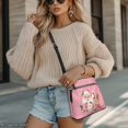 thumbnail image 3 of Yuyamidu Christmas Crossbody Bag for Women with Wallet PU Leather 2‑Piece Set Pink Santa Reindeer Handbag Sling Bag Ideal for Christmas Gift, Daily Use, Shopping, Travel, 3 of 8