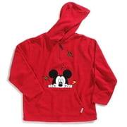 Coy Mickey Mouse Hooded Fleece