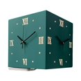 thumbnail image 1 of Corner Wall Clock Luminous 10.2 inch Creative with Roman Numerals Wall Clock for blue, 1 of 8