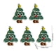 thumbnail image 3 of Velas aromáticas con forma de árbol de Navidad (paquete de 5) | Velas navideñas con forma de muñeco de nieve para la decoración del hogar, 3 of 8