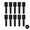 black-10 pack, variant on Nylon Cable Organizer Strap with Hook-and-Loop – Secure Data, Power & Network Cord Management, Reusable Wire Tidies for Desk, Home & Office