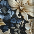 thumbnail image 4 of Designart "Deep Blue And White Daisy In Tranquility III" Floral Blackout Curtain Panels, 4 of 4