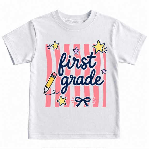 Godmerch First Grade Stars Back to School Shirt for Kids Youth Graphic T Shirt First Day Tee