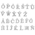 thumbnail image 2 of 26Pcs Rhinestone Letter Charms Alloy Letter Charms Mini Alphabet Pendants, 2 of 8