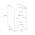 thumbnail image 6 of Hirsh 25" Deep 2 Drawer Legal Width Metal Vertical File Cabinet, Commercial Grade, Putty, 6 of 6