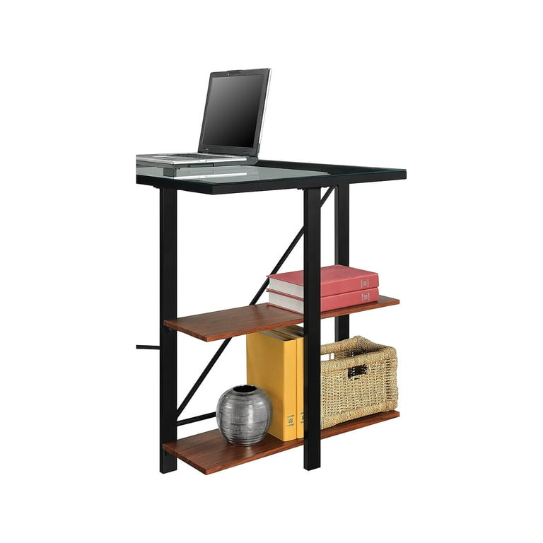 Ameriwood home aden l glass desk deals