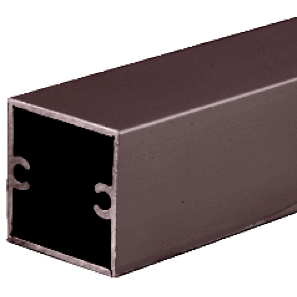 CRL D630DU Duranodic Bronze 11/8" Square Tubing for Partition Post 144