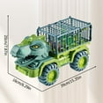thumbnail image 2 of Dinosaur Toy for Kids 3-5 5-7, Dinosaur Truck Carrier Car, Monster Truck with Dinosaur Toys for Boys, Dino Transport Cars Playset Gift(Tyrannosaur) for Boys, 2 of 8