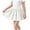 Gskirt46-White, variant on UAYOTSE Girls Skirts Elastic Flared Plain Tennis Skater Skirts with Built-in Shorts Kids Active Flowy Skorts,Sizes 15-16 Years