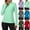 Sky Blue, variant on Miluxas Women's Quarter Zip Long Sleeve Sun Protection Tops Solid Outdoor Sun Shirt with Thumb Holes for Hiking Fishing Army Green