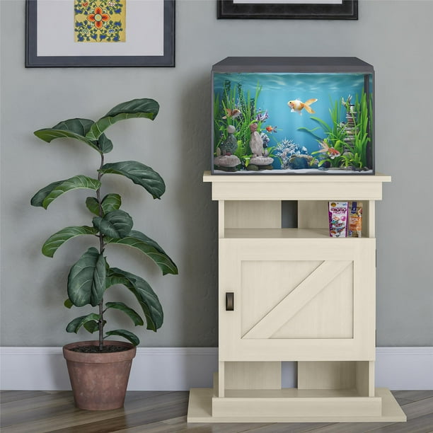 Flipper by Ollie & Hutch Farmington 10/20 Aquarium Stand, Ivory Oak
