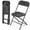 Black, variant on VINGLI 4 Pack White Plastic Folding Chair, Indoor Outdoor Stackable Seat