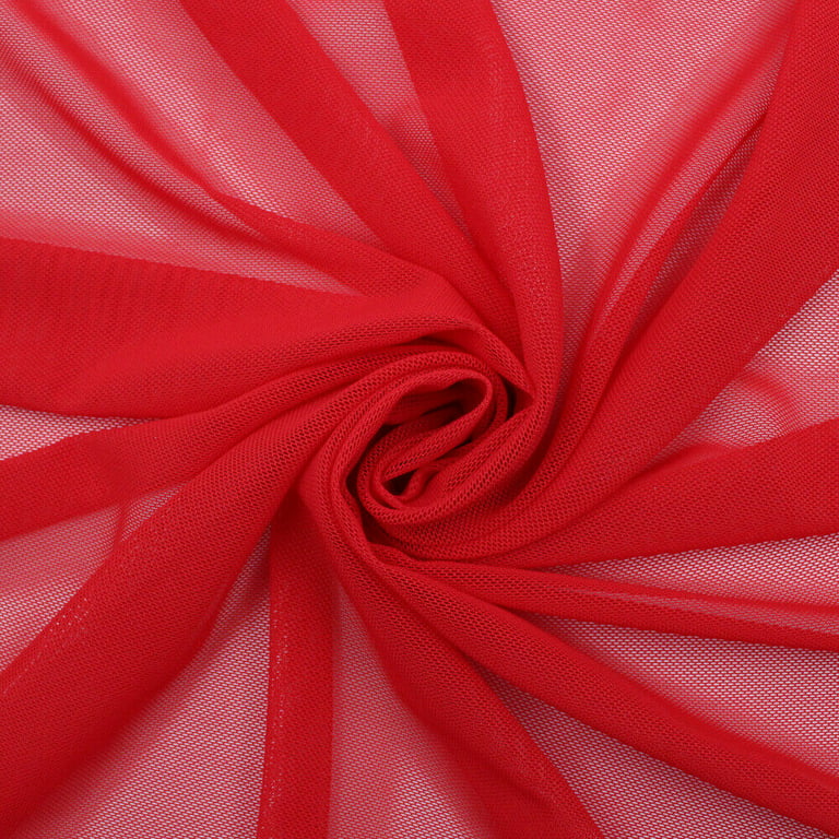 FREE SHIPPING!!! Red Scarlet Stretch Power Mesh Fabric, DIY