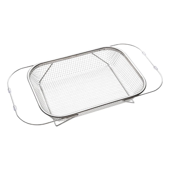 KojanyuExpandable Over The Sink Colander Stainless Steel, Adjustable Kitchen Strainer Basket for Fruit Vegetable Washing