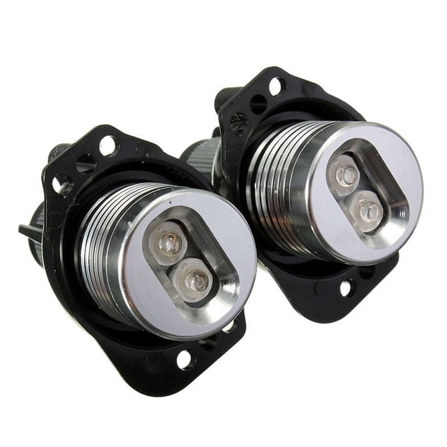 LED Angel Eyes Luz LED 2 piezas 12 W Halo Ring Marker Light Angel Eyes Bombillas para E90 E91 2005-2008 Lámparas automáticas Faros LED Luz azul Luces de circulación diurna RV