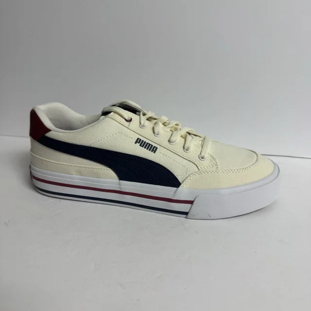 PU & MA Men's Court Classic Vulc Sneaker White Size 12 M
