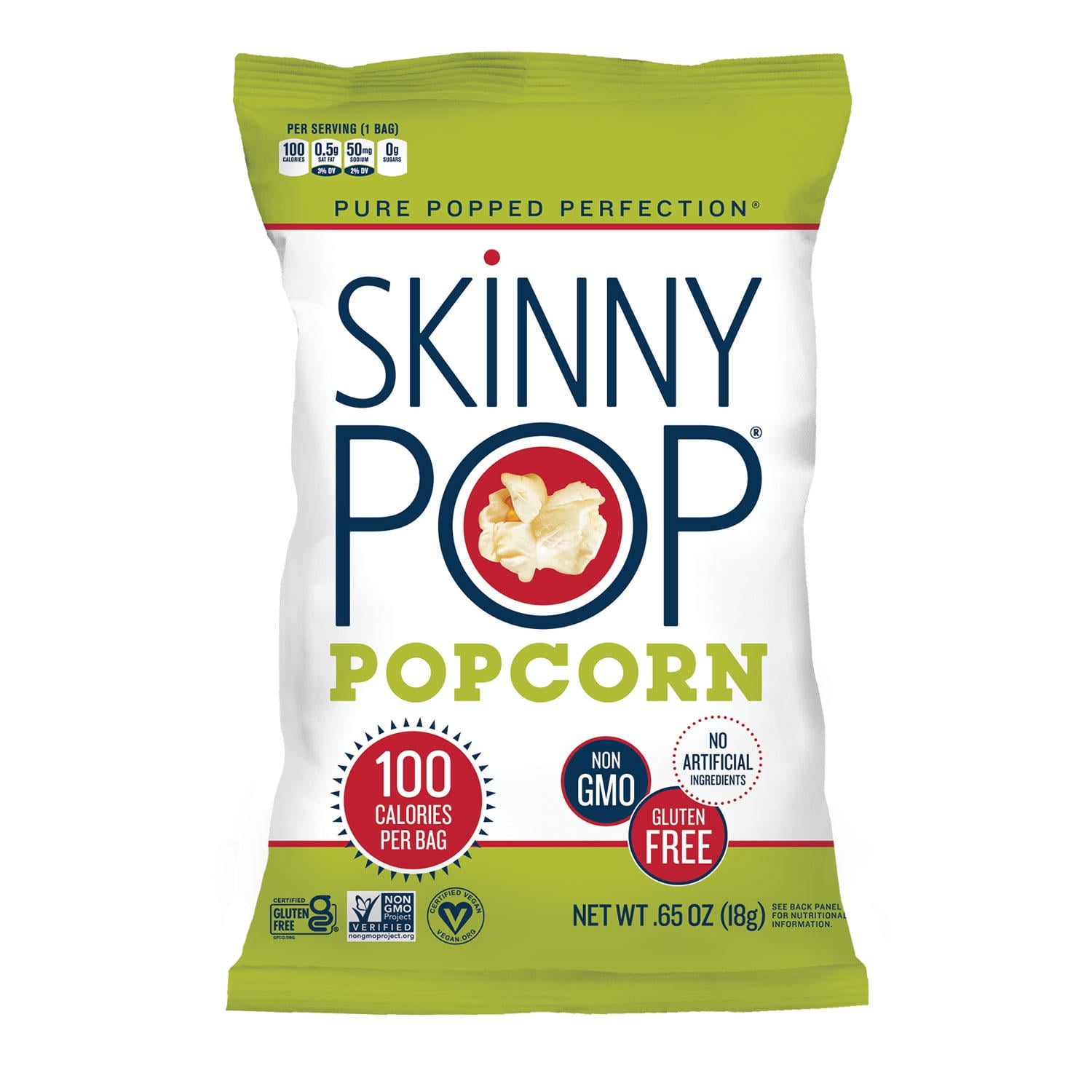 SkinnyPop Original Popcorn Snack Bags (0.65 oz., 28 ct.)