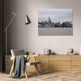 thumbnail image 3 of Erin Berzel 40x28 Gallery Wrapped Canvas Wall Art Titled - NYC and Hudson River IV, 3 of 4